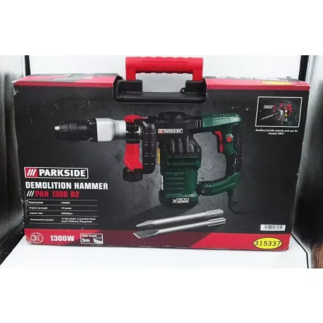 ParkSide PAH 1300 C3 SDS MAX tokmányos 1300W 15J elektromos vésőkalapács, bontókalapács 