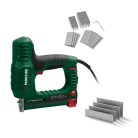 ParkSide PET 25 D4 Maxi állítható ütőerejű, 25W elektromos tűzőgép és szögbelövő 4000 db kapocs és szög tartozékkal 