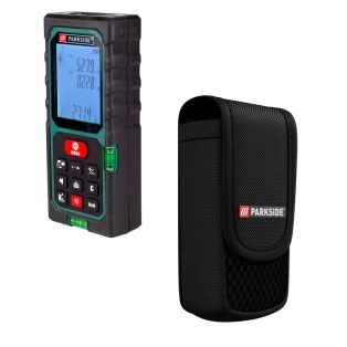   ParkSide PLEM 50 D5 digitális 50 méteres lézeres távolságmérő 5 cm - 500 m, praktikus övtáskával 