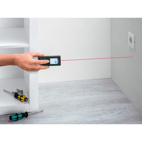 ParkSide PLEM 50 D5 digitális 50 méteres lézeres távolságmérő 5 cm - 500 m, praktikus övtáskával 