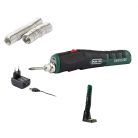 ParkSide PLKA 4 A2 akkus 4V li-ion akkumulátoros forrasztó, forrasztópáka készlet hálózati adapterrel