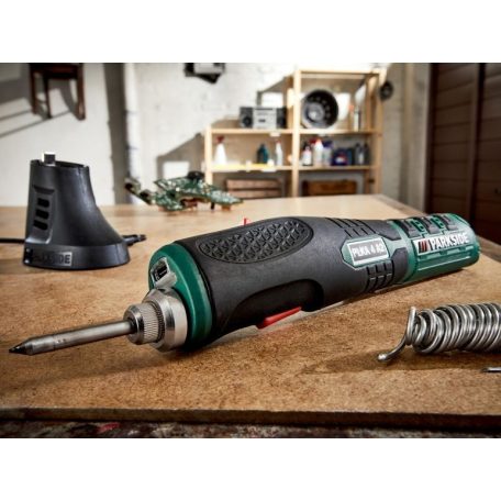 ParkSide PLKA 4 A2 akkus 4V li-ion akkumulátoros forrasztó, forrasztópáka készlet hálózati adapterrel