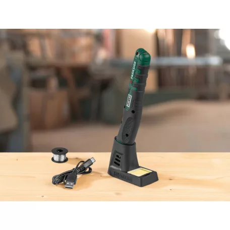 ParkSide PLKA 4 B3 akkus 4V li-ion akkumulátoros forrasztó, forrasztópáka készlet hálózati adapter nélkül