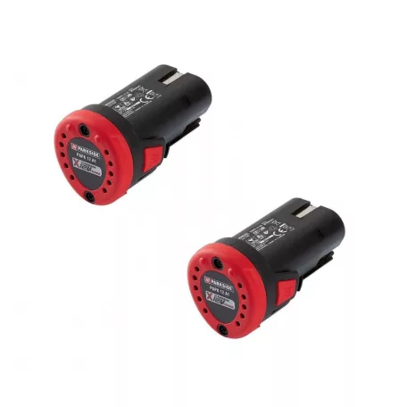 ParkSide PWSA 12 B1 DUO 2 x 12V 2Ah X12V 76mm dupla akkus akkumulátoros sarokcsiszoló, 2 db akkuval és töltővel