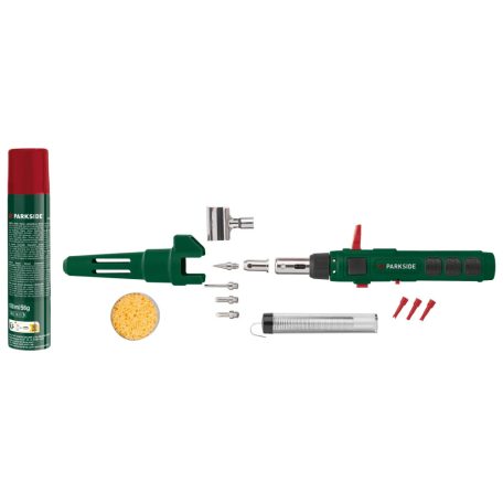 ParkSide WWS-GLK9-Y02P 3 az 1-ben gáz forrasztópáka készlet 3 in 1 gázforrasztó szett (28523)