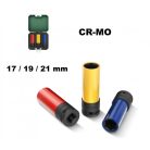 ParkSide PASSK 20-Li C4 CR-MO 20V 4Ah 400Nm akkus ütvecsavarozó, akkumulátoros kerékkulcs készlet 4 x CR-V + 3 x CR-MO dugókulccsal