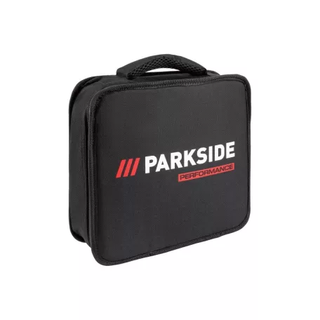 ParkSide Performance PBSPA 12 C3 / E4 prémium, 35 Nm levehető tokmányos 12V 2Ah dupla akkus fúró behajtó táskával 39 kiegészítővel 