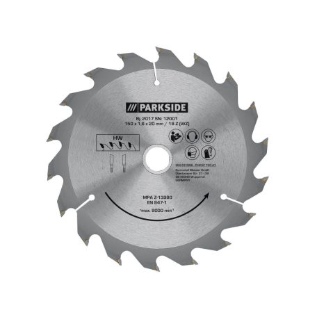 ParkSide PHKSA 20-Li B3 X20 akkumulátoros 20V 2Ah akkus kézi körfűrész 150mm fűrészlappal, akkuval és töltővel