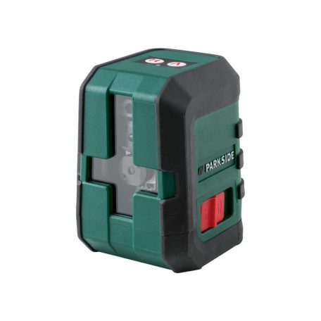 ParkSide PKLL 10 B3 / B4 keresztvonalas lézer szintező, 10 méter, piros, önbeálló Crossline Laser, tripod állvánnyal 