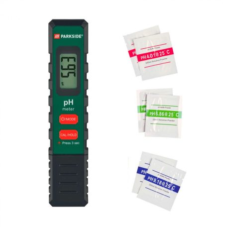 Parkside PPHM 14 A1 Digitális pH mérő teszter és hőmérő, ajándék kalibráló pH-pufferporral