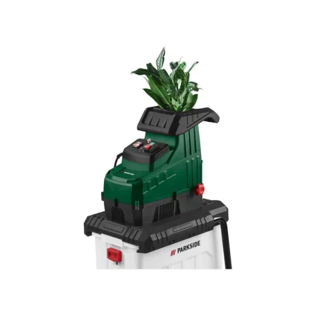 ParkSide PWH 2800 C3 / PEWH 2800 A1 2800W 56L dobozos, hengerkéses ágaprító, maróhengeres, vágóhengeres csendes száraprító, ágdaráló, kerti növényaprító