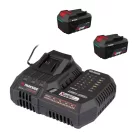 ParkSide Performance PLGS 2012 A1 X20V 300W Smart akkutöltő + 2 x PAP 204 A1 / PAP 20 B3 20V 4Ah X20 dupla akkus csomag 