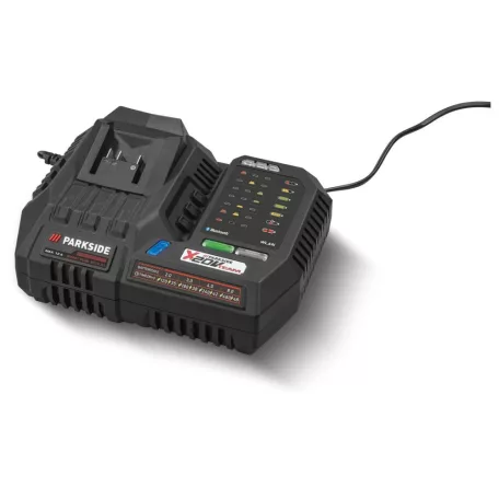ParkSide Performance PLGS 2012 A1 X20V 300W Smart akkutöltő + 2 x PAP 204 A1 / PAP 20 B3 20V 4Ah X20 dupla akkus csomag 