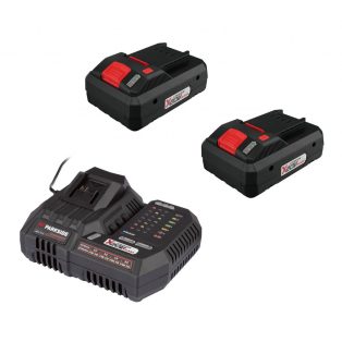   ParkSide Performance PLGS 2012 A1 X20V 300W Smart akkutöltő + 2 x PAPS 204 A1 20V 4Ah X20 dupla akkus csomag 