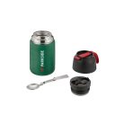 ParkSide Fan Edition Insulated Food Flask 650 ml 10 x 19 cm duplafalú acél ételtermosz, uzsonnás doboz, ételhordó összecsukható fém kanállal