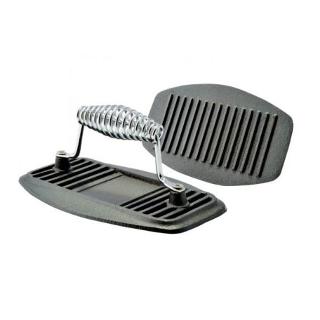 Perfect Home 12511 BBQ öntöttvas mechanikus húsprés, 22 x 14 cm 1,4kg grill húsvasaló