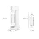 Philips GoZero Lite Soda Maker ADD4901 White fehér szódagép, házi szódakészítő 1 db CO2 patronnal és 1 db 0.9 literes palackkal (ADD4901WH/10)