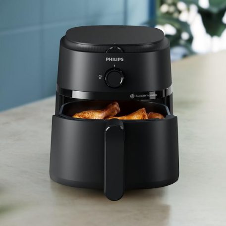 Philips 1000 Series NA120 kompakt, mechanikus 4.2L 1300W Air Fryer, forrólevegős sütő, olajmentes olajsütő, 4,2 literes Airfryer (NA120/00)