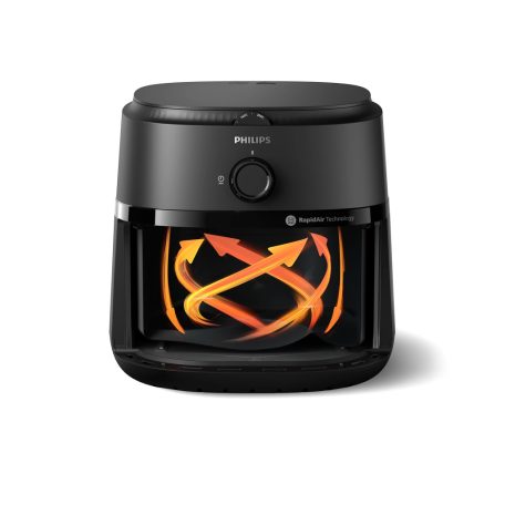 Philips 1000 Series NA130 XL 6.2L analóg Air Fryer, 2100W mechanikus AirFryer, forrólevegős sütő, olajmentes olajsütő, 6,2 literes XL családi légkeveréses sütő (NA130/00)