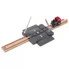 PlayTive 460720 / 485039 mechanikus sorompó, 5 részes vasúti átjáró vonattal, fa vonat szettekhez