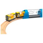 PlayTive City Express Városközpont 51 darabos fa vonat szett, favonat készlet akkus önjáró mozdonnyal 3.5 m