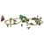 PlayTive Dinosaur Wooden Train Set - 46 darabos dinoszaurusz fa vonat vasút szett, favonat készlet 2.7 méter