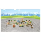 PlayTive Dinosaur Wooden Train Set - 46 darabos dinoszaurusz fa vonat vasút szett, favonat készlet 2.7 méter