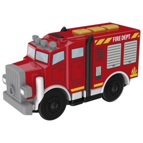 PlayTive Fire Brigade Train Set - 47 darabos Tűzoltóság fa vonat / vasút szett, favonat készlet