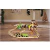   PlayTive JT-2023 Jungle Train 35 db-os dzsungel fa vonat készlet favonat szett önjáró safari autóval