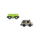 PlayTive JT-2023 Jungle Train 35 db-os dzsungel fa vonat készlet favonat szett önjáró safari autóval