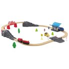 PlayTive Passenger Train Utasszállító 42 db-os fa vonat készlet, favonat szett, önjáró mozdonnyal