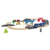   PlayTive Passenger Train Utasszállító 42 db-os fa vonat készlet, favonat szett, önjáró mozdonnyal