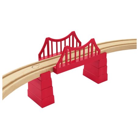 PlayTive Passenger Train Utasszállító 42 db-os fa vonat készlet, favonat szett, önjáró mozdonnyal