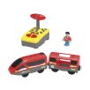   lupilu / PlayTive City Express rádiófrekvenciás, távirányítós mozdony, RC vonat fa vonat szettekhez (piros)