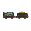   PlayTive Freight Train tehervonat, távirányítós mozdony, RC vonat fa vonat szettekhez (fekete)