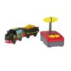   PlayTive Freight Train tehervonat, távirányítós mozdony, RC vonat fa vonat szettekhez (fekete)