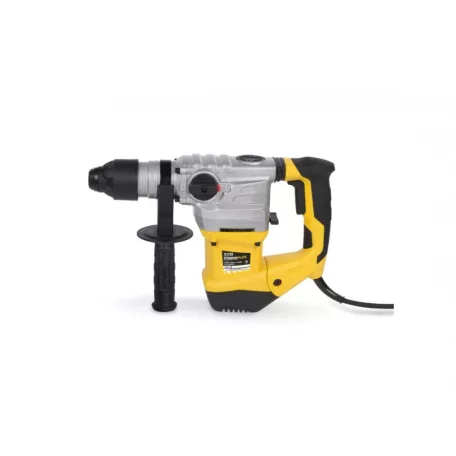 PowerPlus POWX1195 SDS Plus 1500W 6J elektromos pneumatikus ütvefúró, vésőkalapács, fúrókalapács kokfferben 5 db véső - fúrószárral