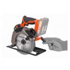 PowerPlus POWDP25200 SOLO 20V akkumulátoros, li-ion akkus kézi körfűrész 165 mm fűrészlappal, akku és töltő nélkül