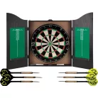QX Max Home Darts Center fali darts szekrény, szizál darts tábla fa szekrénnyel 6 dart szettel 