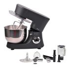 Qilive SM-20110 matt fekete 1000W multifunkciós konyhai robotgép, dagasztógép, 4.8 literes inox tállal, húsdarálóval és 1.5L turmix feltéttel (Q.5122) 