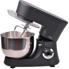 Qilive SM-20110 matt fekete 1000W multifunkciós konyhai robotgép, dagasztógép, 4.8 literes inox tállal, húsdarálóval és 1.5L turmix feltéttel (Q.5122) 