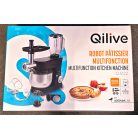 Qilive SM-20110 matt fekete 1000W multifunkciós konyhai robotgép, dagasztógép, 4.8 literes inox tállal, húsdarálóval és 1.5L turmix feltéttel (Q.5122) 