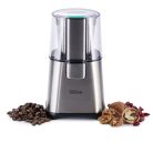 Qilive Q.5892 nemesacél - bronz 220W 60g (5 csésze) elektromos design kávédaráló, fűszerdaráló, mogyoró- és diódaráló (CG-9100)