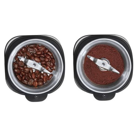 Qilive Q.5892 nemesacél - bronz 220W 60g (5 csésze) elektromos design kávédaráló, fűszerdaráló, mogyoró- és diódaráló (CG-9100)