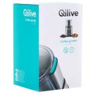 Qilive Q.5892 nemesacél - bronz 220W 60g (5 csésze) elektromos design kávédaráló, fűszerdaráló, mogyoró- és diódaráló (CG-9100)