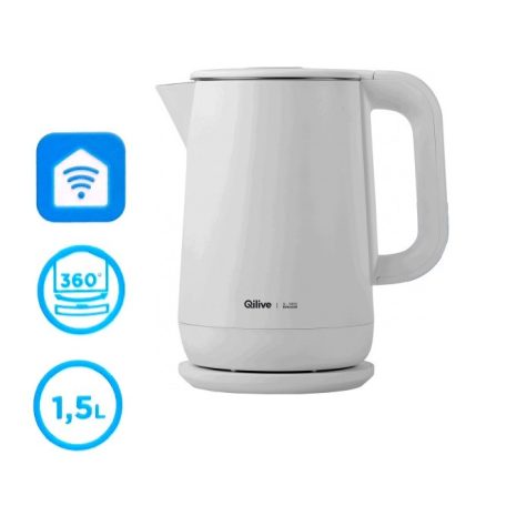 Qilive Q.5865 Smart 1.5L 2200W mobileszközről vezérelhető, WIFI-s okos vízforraló, melegentartó