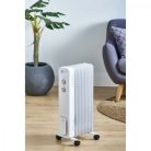 Qilive Q.6120 termosztátos 1500W 7 tagú olajradiátor, gördíthető elektromos hősugárzó