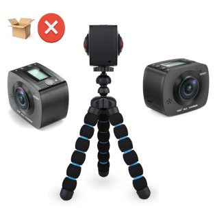   AKKUHIBÁS Qilive Q.1360 WIFI 360° HD 960P VR kamera, akciókamera dupla lencsével, SanDisk UltraHD 8 GB microSD kártyával, bontott csomagolásban