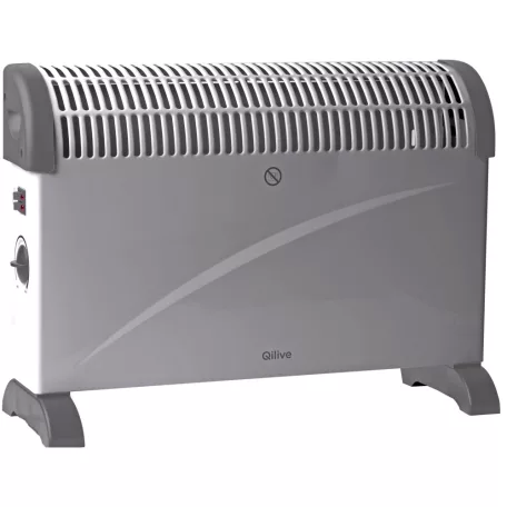 Qilive 2000W elektromos álló konvektor 3 fűtési fokozattal (750W / 1250W / 2000W) elektromos hősugárzó fokozatmentes termosztáttal