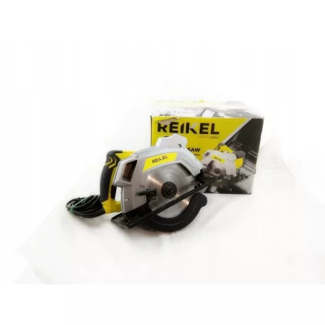 REIKEL CS-1417 elektromos, 45°-ban dönthető, vezetékes, 1400W kézi körfűrész lézeres jelzővel, 185 mm koronggal